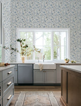 Chesapeake 4199-83748 Darlene Blue Jacobean Wallpaper