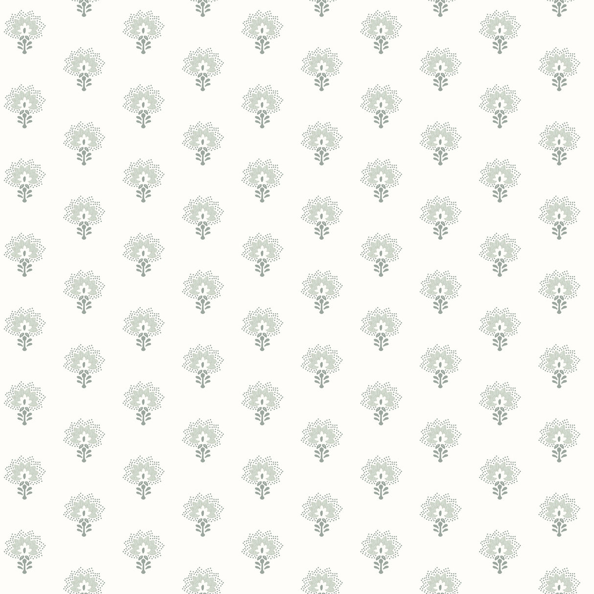 Chesapeake 4199-83752 Hilda Aqua Floral Medallion Wallpaper