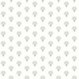 Chesapeake 4199-83752 Hilda Aqua Floral Medallion Wallpaper