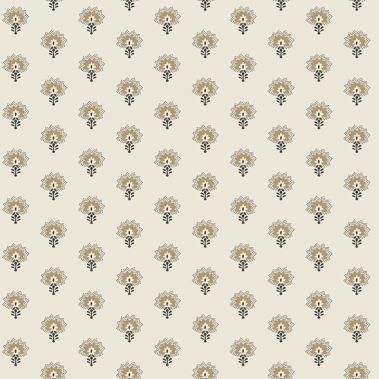 Chesapeake 4199-83754 Hilda Butter Floral Medallion Wallpaper