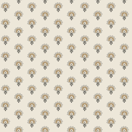 Chesapeake 4199-83754 Hilda Butter Floral Medallion Wallpaper