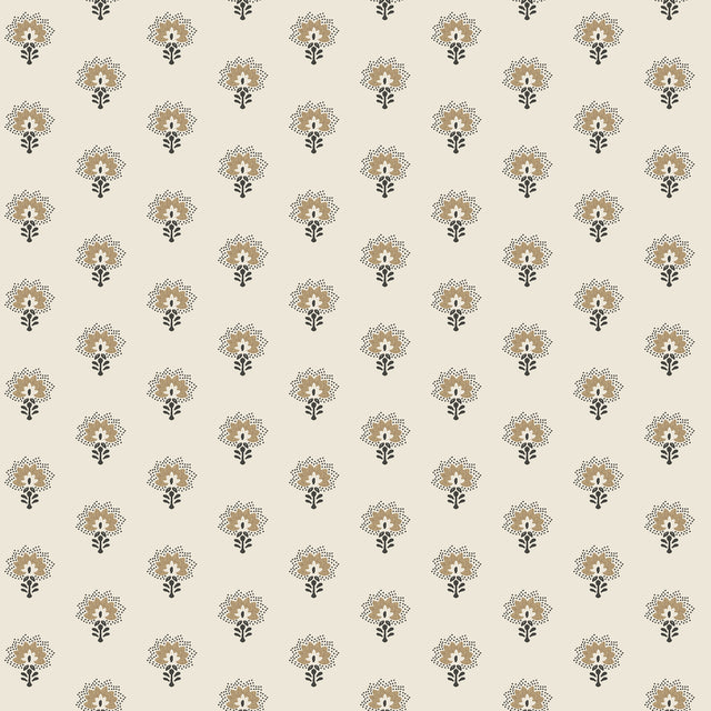 Chesapeake 4199-83754 Hilda Butter Floral Medallion Wallpaper