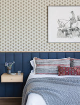 Chesapeake 4199-83754 Hilda Butter Floral Medallion Wallpaper