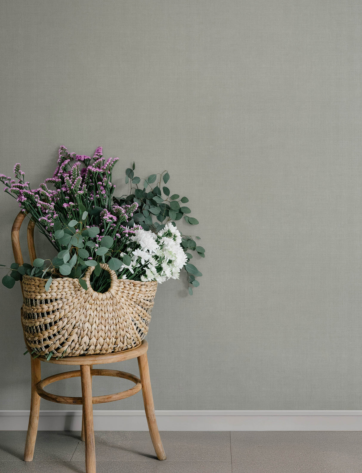 A-Street Prints 4201-16020 Midolin Sterling Texture Wallpape