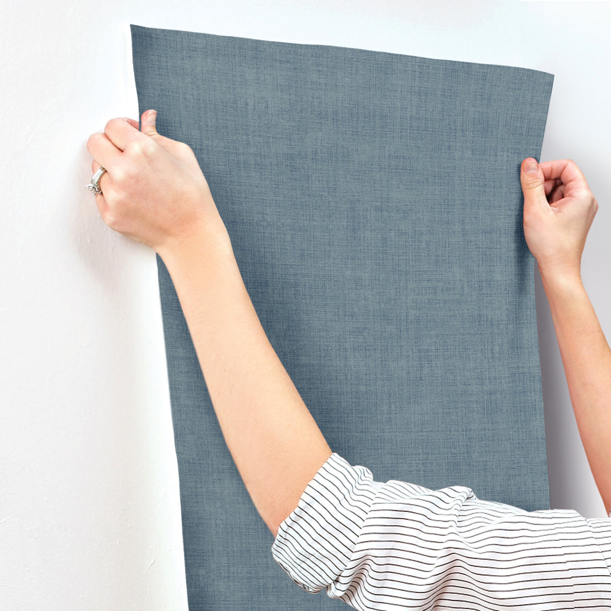 A-Street Prints 4201-16043 Midolin Blue Texture Wallpaper