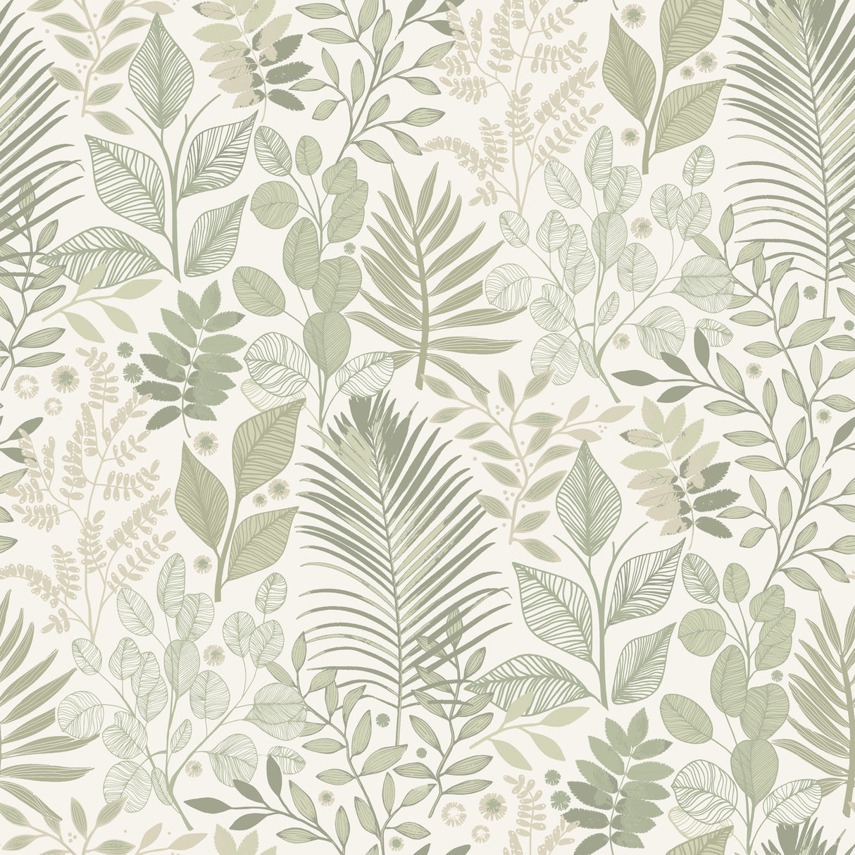 A-Street Prints 4201-20102 Ängslycka Green Forest Botanicals