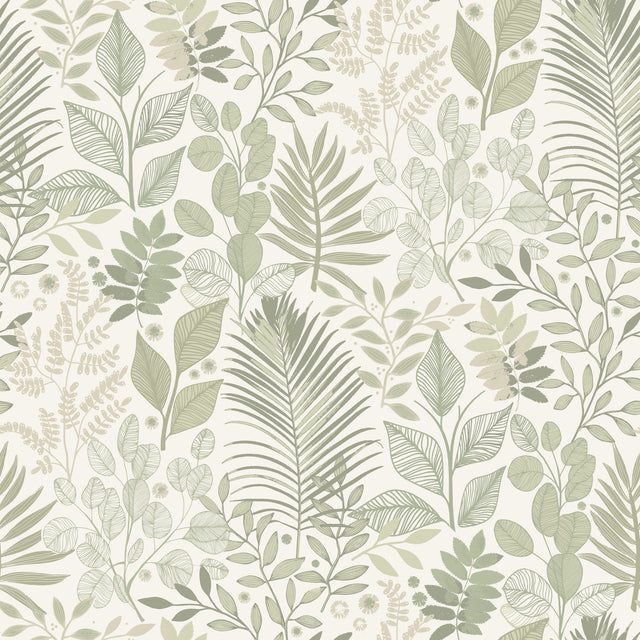 A-Street Prints 4201-20102 Ängslycka Green Forest Botanicals