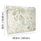 A-Street Prints 4201-20102 Ängslycka Green Forest Botanicals