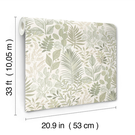 A-Street Prints 4201-20102 Ängslycka Green Forest Botanicals