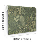 A-Street Prints 4201-20103 Ängslycka Dark Green Forest Botan