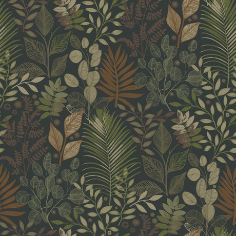A-Street Prints 4201-20104 Ängslycka Black Forest Botanicals