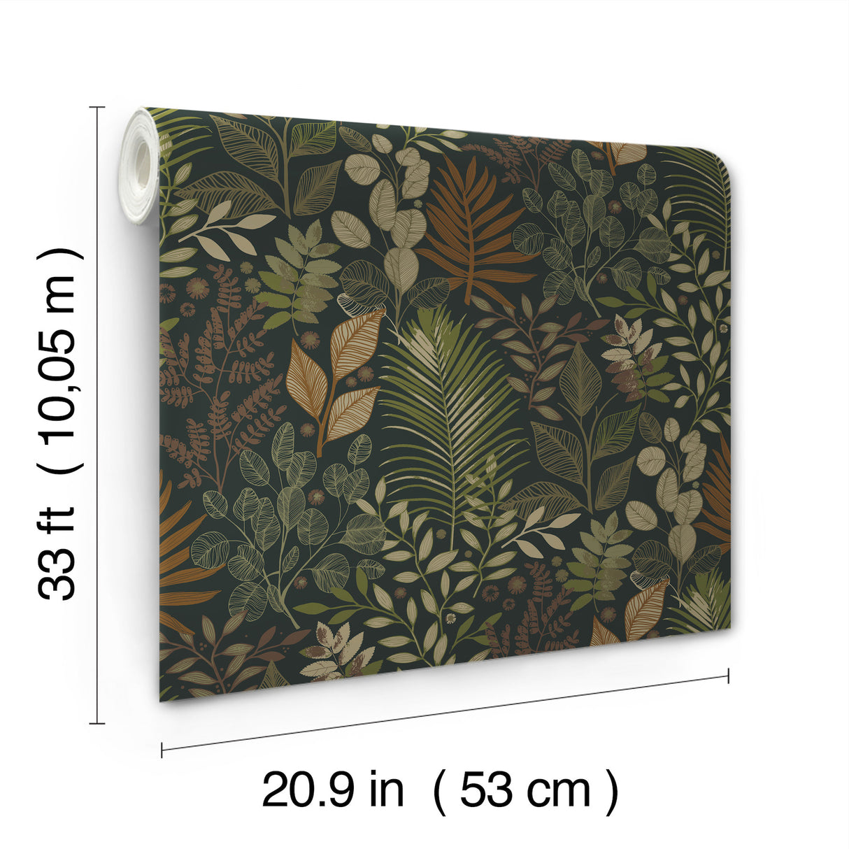 A-Street Prints 4201-20104 Ängslycka Black Forest Botanicals
