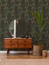 A-Street Prints 4201-20104 Ängslycka Black Forest Botanicals