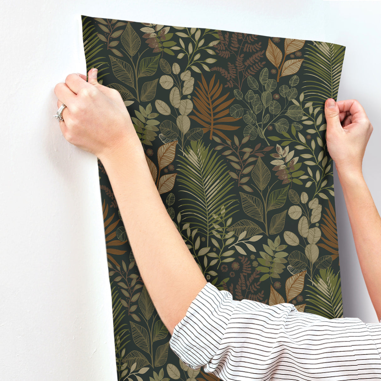 A-Street Prints 4201-20104 Ängslycka Black Forest Botanicals