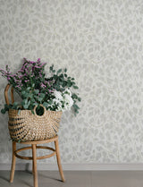 A-Street Prints 4201-20106 Hängbjörk Dove Vine Wallpaper