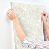 A-Street Prints 4201-20110 Paradis Dove Bouquet Toss Wallpap