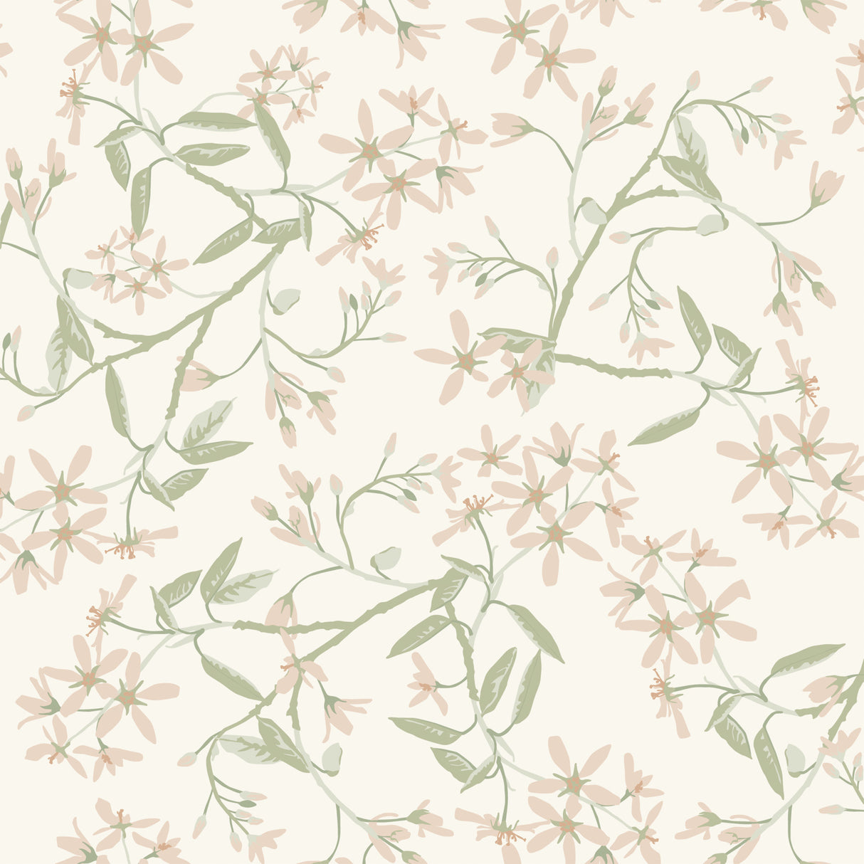 A-Street Prints 4201-20111 Paradis Blush Bouquet Toss Wallpa
