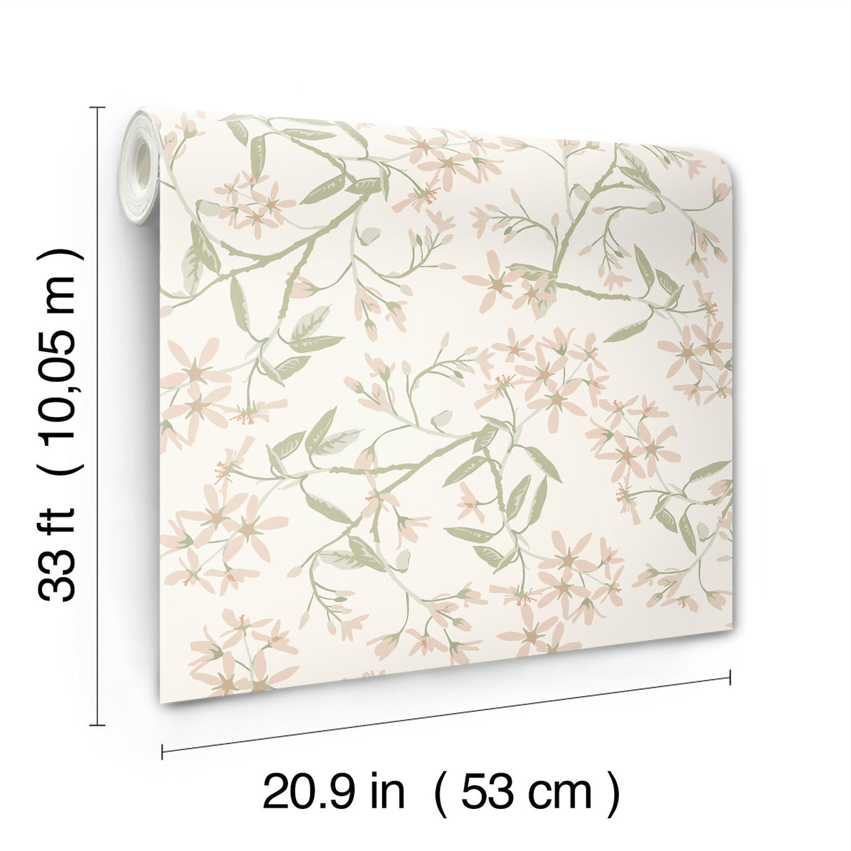 A-Street Prints 4201-20111 Paradis Blush Bouquet Toss Wallpa