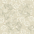 A-Street Prints 4201-20112 Paradis Beige Bouquet Toss Wallpa