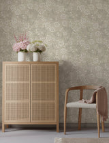 A-Street Prints 4201-20113 Paradis Grey Bouquet Toss Wallpap