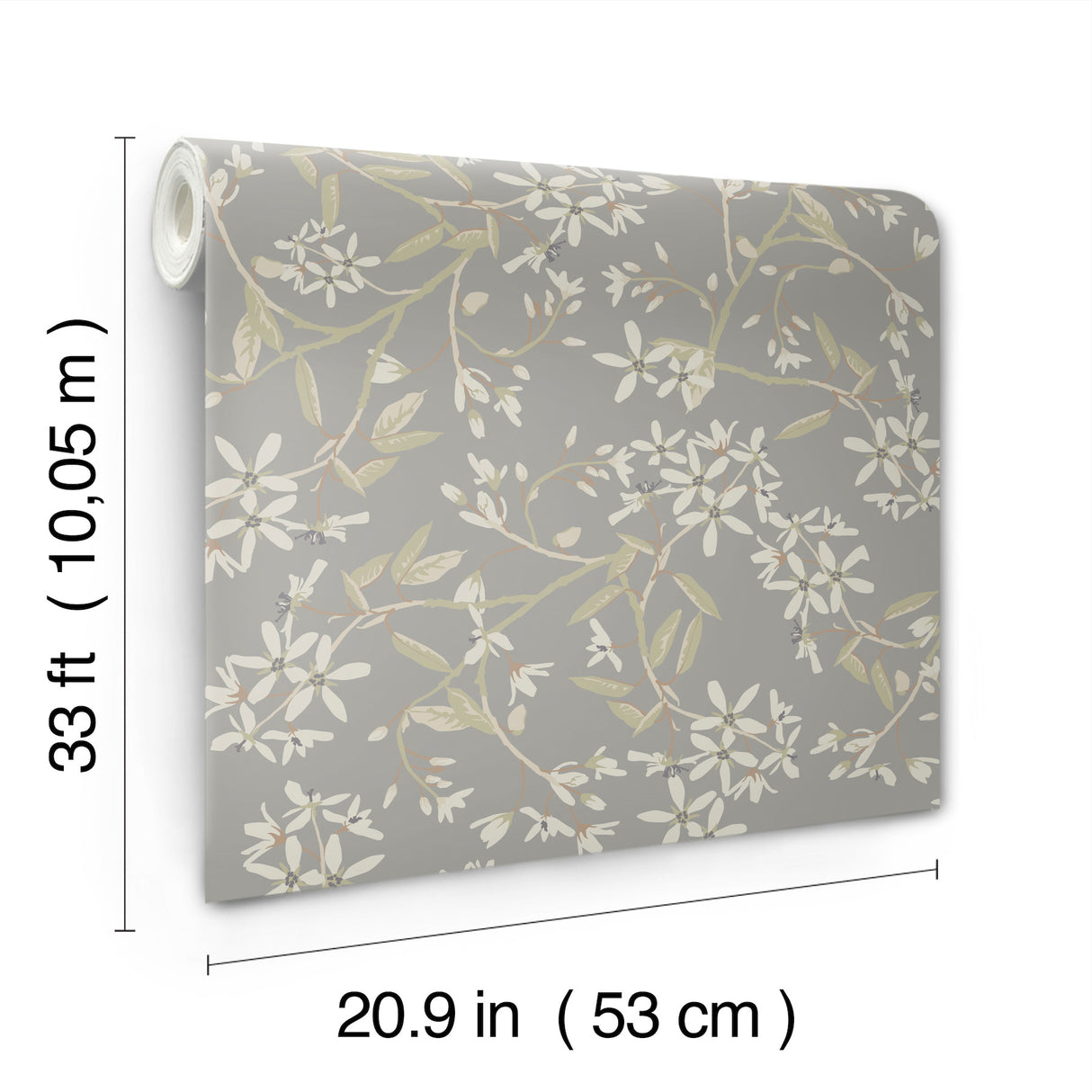 A-Street Prints 4201-20114 Paradis Slate Bouquet Toss Wallpa