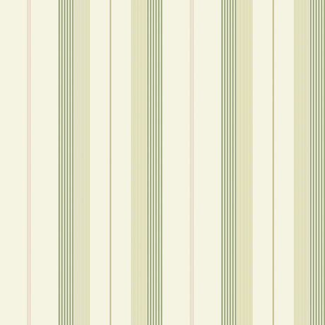 A-Street Prints 4201-20117 Herrgård Green Stripe Wallpaper