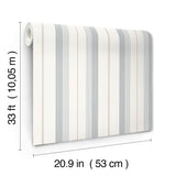 A-Street Prints 4201-20119 Herrgård Light Blue Stripe Wallpa