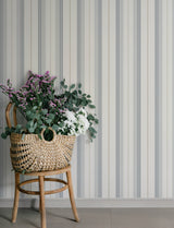 A-Street Prints 4201-20119 Herrgård Light Blue Stripe Wallpa