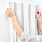 A-Street Prints 4201-20119 Herrgård Light Blue Stripe Wallpa