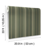 A-Street Prints 4201-20121 Herrgård Evergreen Stripe Wallpap