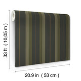 A-Street Prints 4201-20122 Herrgård Black Stripe Wallpaper