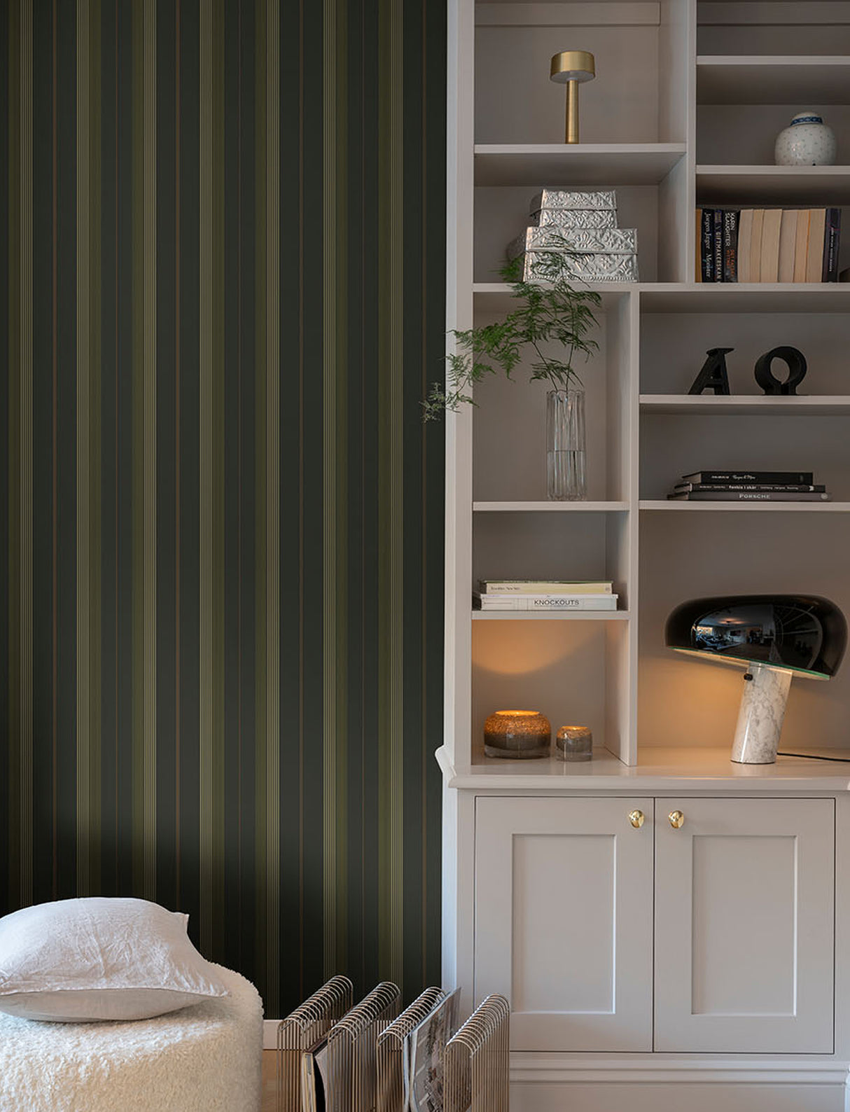 A-Street Prints 4201-20122 Herrgård Black Stripe Wallpaper