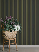 A-Street Prints 4201-20122 Herrgård Black Stripe Wallpaper