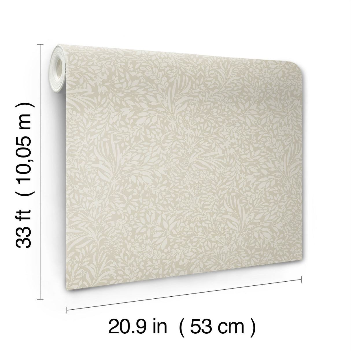 A-Street Prints 4201-20127 Kristina Taupe Botanical Wallpape
