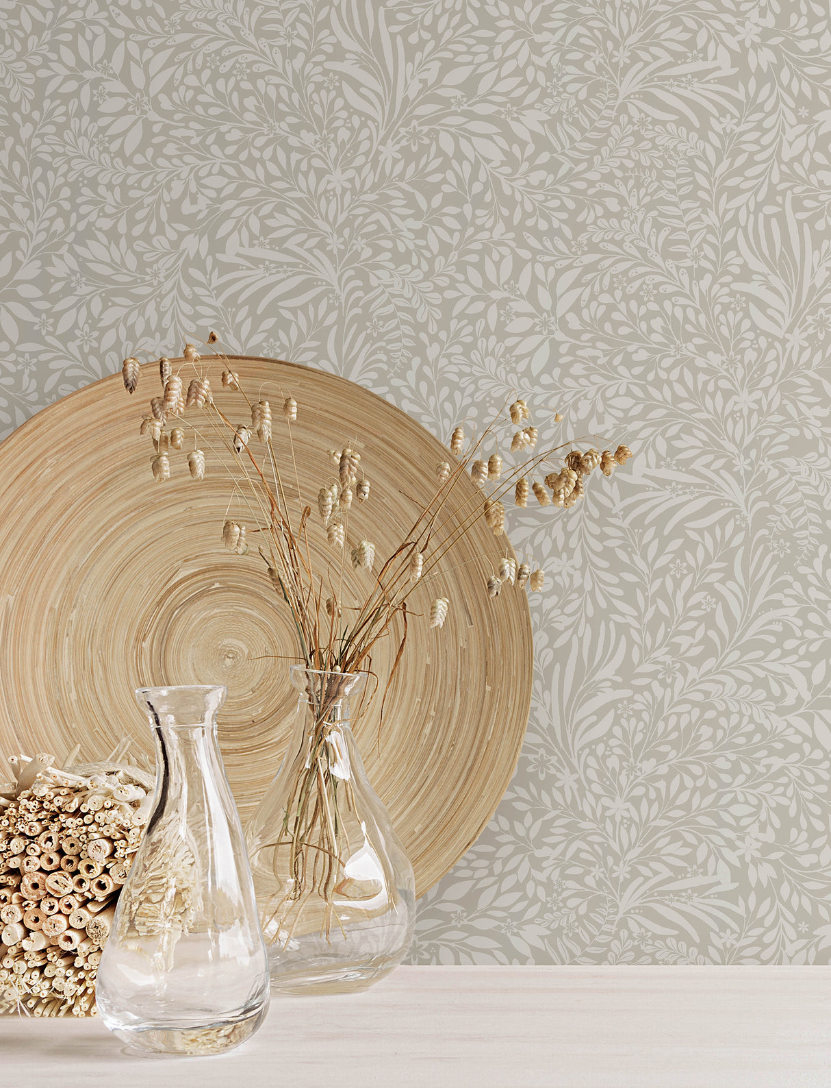 A-Street Prints 4201-20127 Kristina Taupe Botanical Wallpape