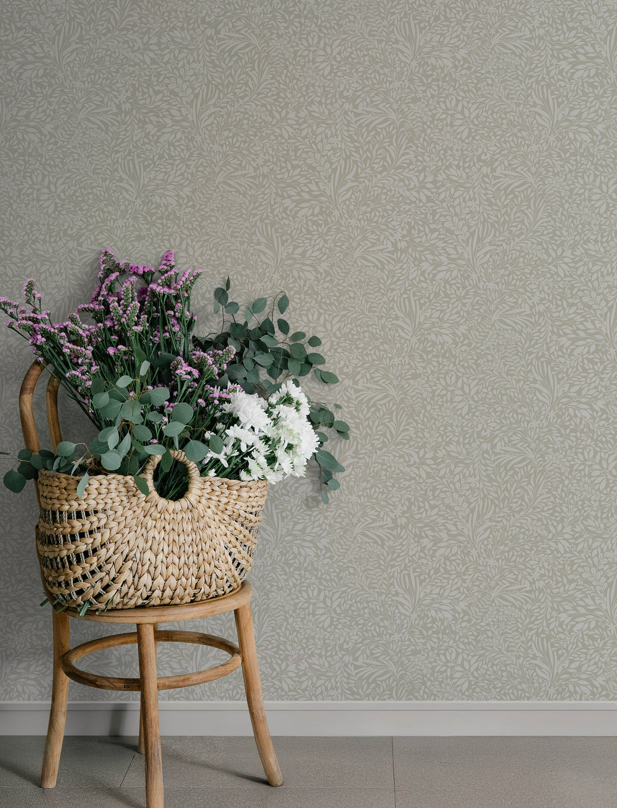 A-Street Prints 4201-20127 Kristina Taupe Botanical Wallpape