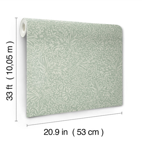 A-Street Prints 4201-20128 Kristina Teal Botanical Wallpaper