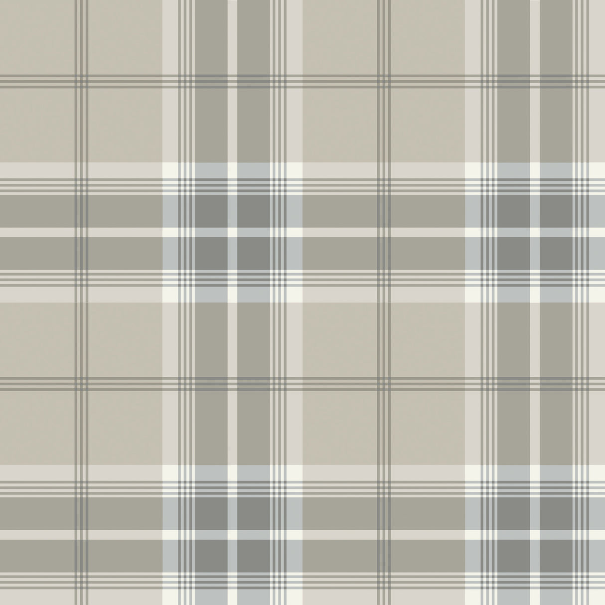A-Street Prints 4201-20130 Emma Grey Plaid Wallpaper