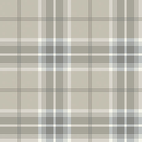 A-Street Prints 4201-20130 Emma Grey Plaid Wallpaper