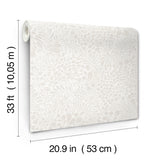 A-Street Prints 4201-48001 Siv Dove Botanical Wallpaper