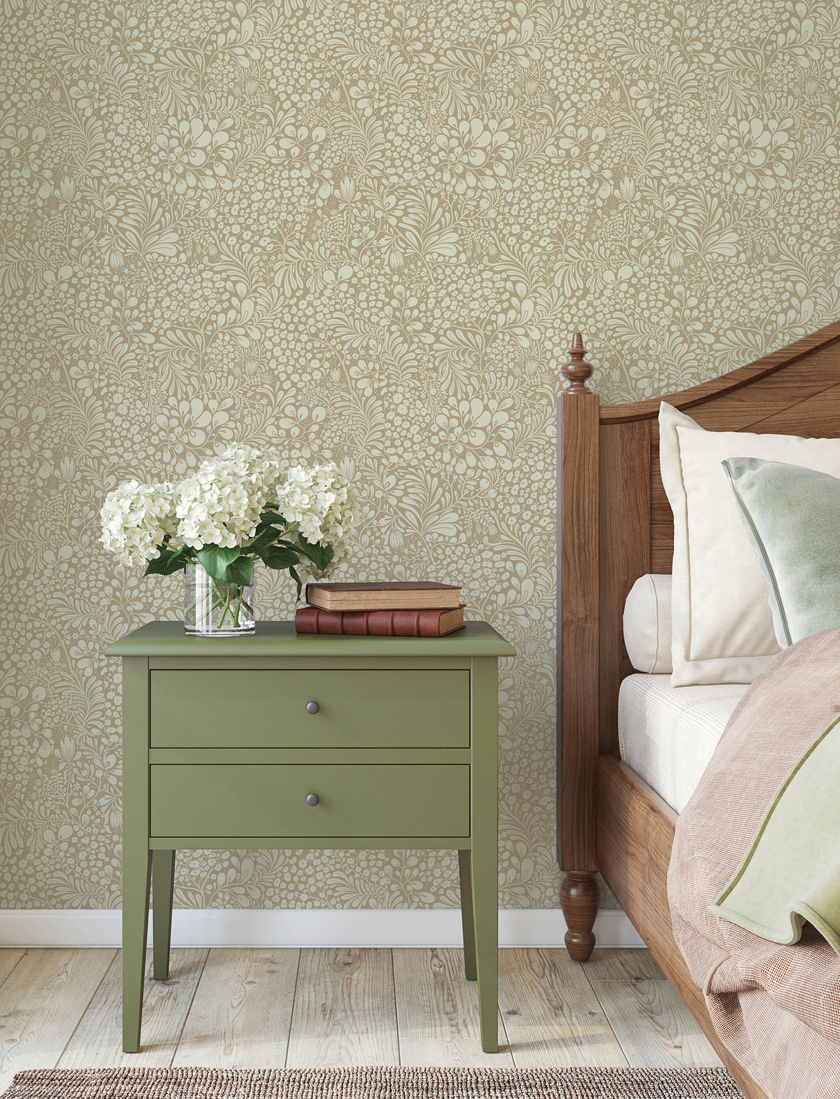 A-Street Prints 4201-48002 Siv Chestnut Botanical Wallpaper