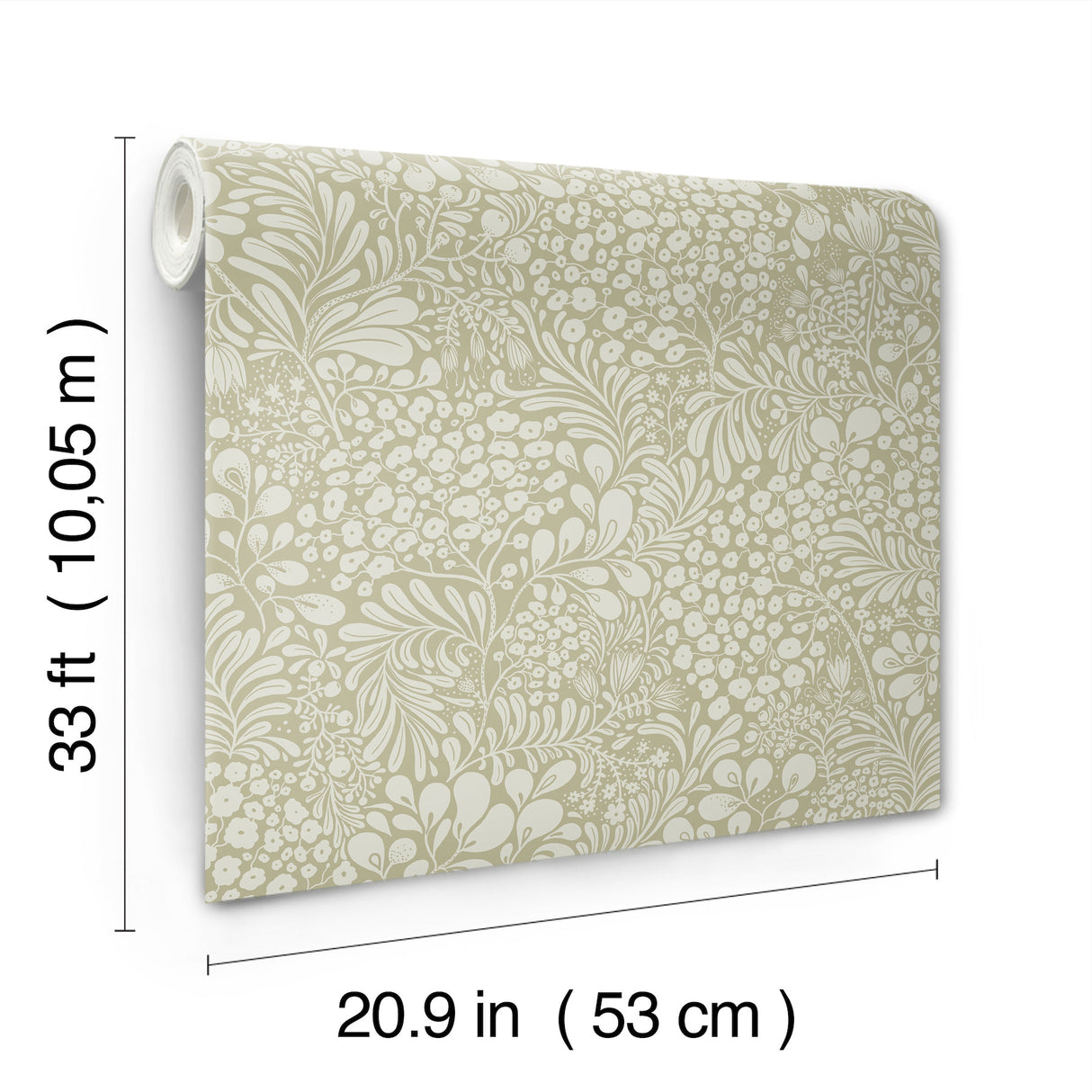 A-Street Prints 4201-48003 Siv Sage Botanical Wallpaper