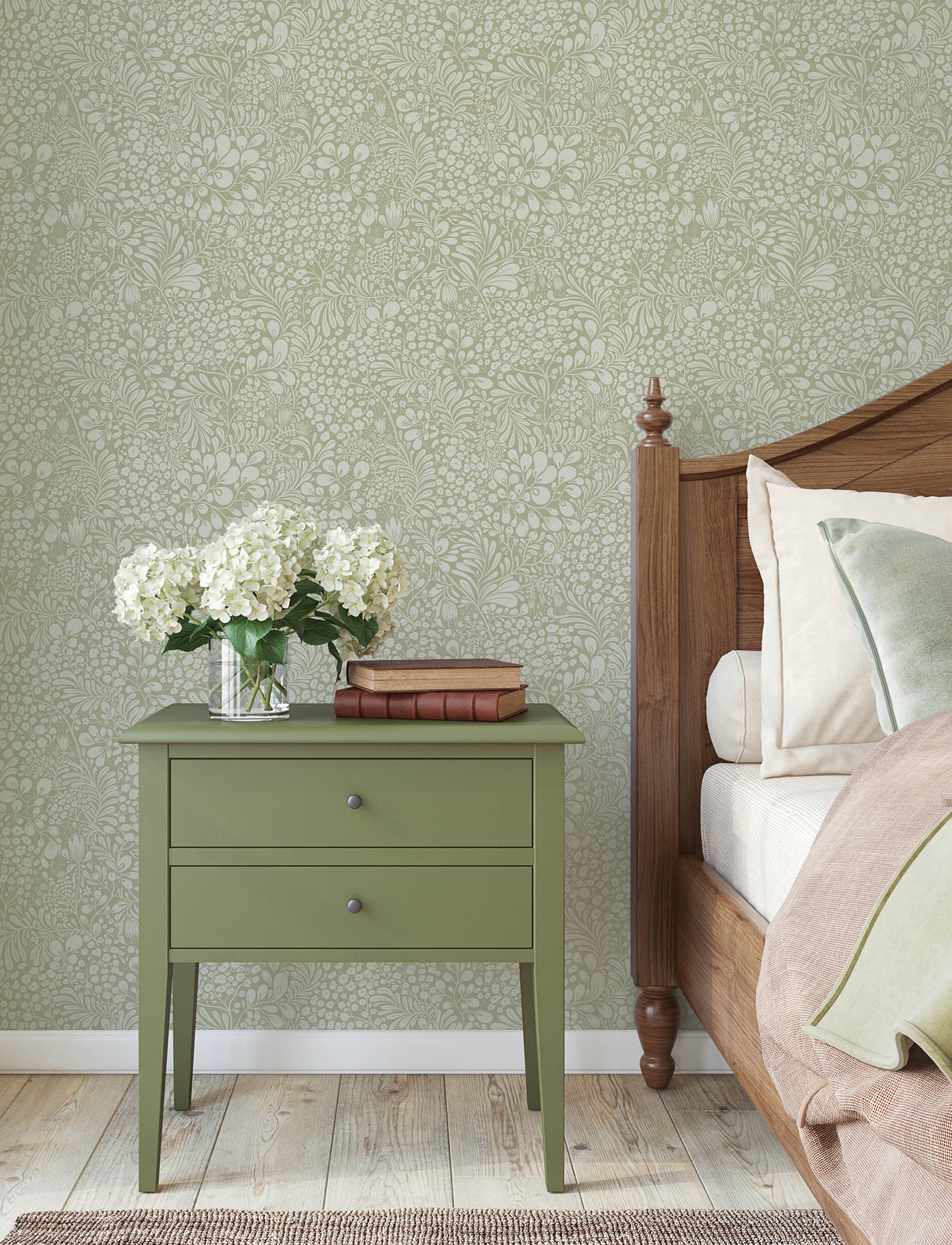 A-Street Prints 4201-48003 Siv Sage Botanical Wallpaper