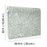 A-Street Prints 4201-48004 Siv Slate Botanical Wallpaper