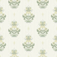 A-Street Prints 4201-48005 Gullvie White Pansies Wallpaper