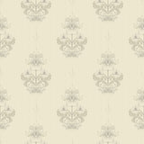 A-Street Prints 4201-48006 Gullvie Cream Pansies Wallpaper