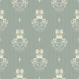 A-Street Prints 4201-48007 Gullvie Seafoam Pansies Wallpaper