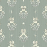 A-Street Prints 4201-48007 Gullvie Seafoam Pansies Wallpaper