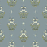 A-Street Prints 4201-48008 Gullvie Light Blue Pansies Wallpa