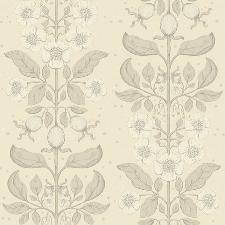 A-Street Prints 4201-48009 Rosa Cream Floral Columns Wallpap